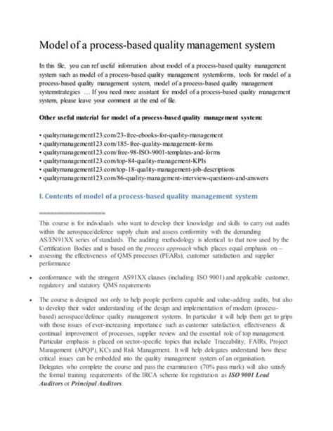 Image result for What Is the Quality Management Process Model