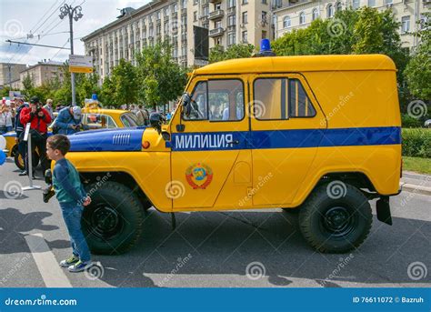 Soviet police car editorial photography. Image of passenger - 76611072