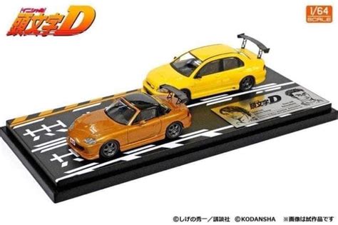 Modeler's 1:64 Scale Initial D Mazda MX-5 Roadster NB8C vs Mitsubishi ...