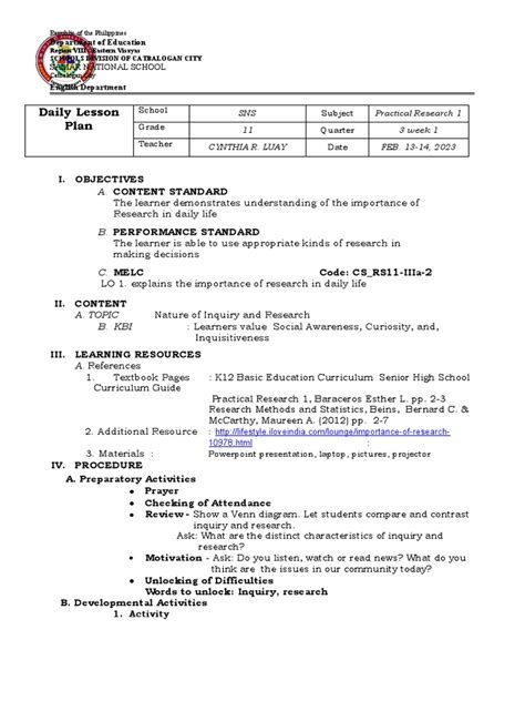 Practical Research 1 Lesson 的图像结果
