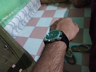 TIMEWEAR Analog Slim Two Hands Black Dial Leather Strap Watch for Men ...