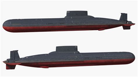Akula Project 941 Typhoon Class Ballistic Missile Submarine 3D Model ...