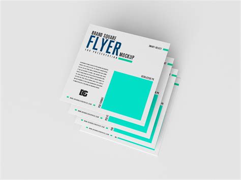 Free Brand Square Flyer Mockup | Free Mockup World