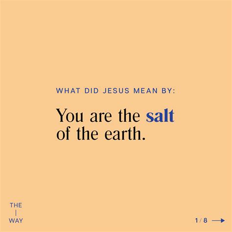 What does Jesus mean by: “You are the Salt of the Earth” — The Way Church Vancouver - What Does Christ Mean