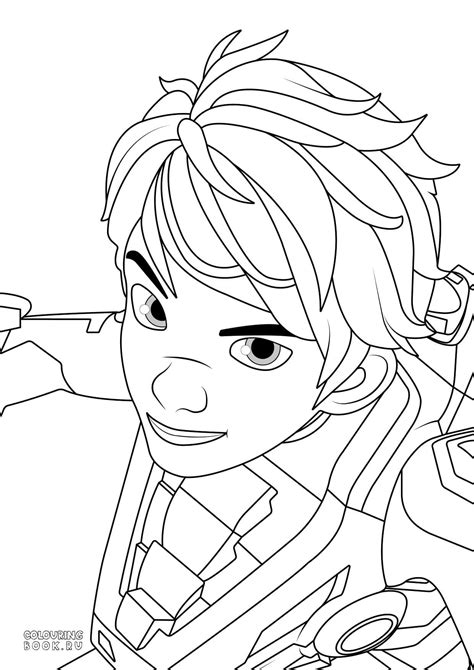 Раскраска Люцио из мультсериала Диностер | Quantum Heroes Dinoster ...