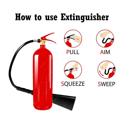 Premium Vector | Fire extinguisher Bottle Pass Illustration vector ...