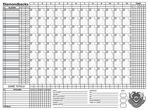 Printable Baseball Scorebook