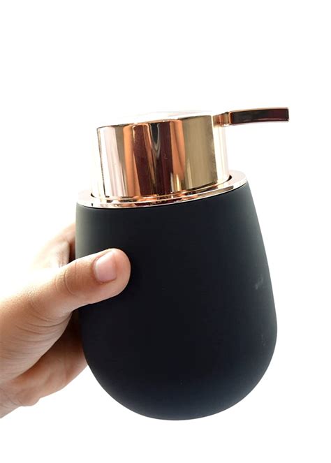 Tranquil Square Hand wash Liquid Soap Dispenser Black Matte 250 ML ...