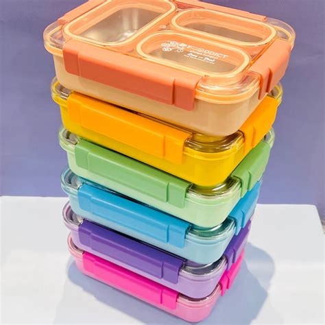 100% Spill Free - 3 Compartments Lunchbox (710ml) | Kinderpulse