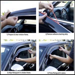 Kunj Autotech® Mahindra XUV 500 Door Visor (Year: 2011 Onward) Side ...