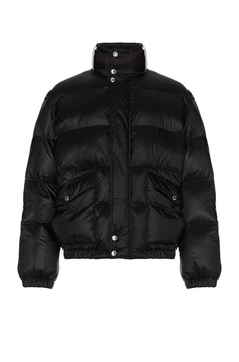 McQueen Graffiti Logo Puffer in Black | FWRD