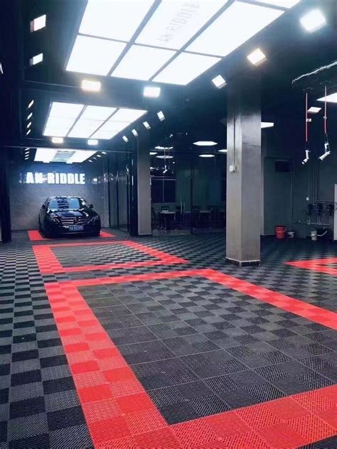 40*40*1.8cm Hot Sales Plastic Garage Interlocking Floor Tiles Modular ...