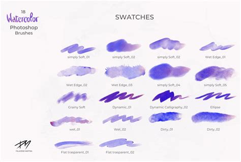Watercolor Photoshop Brush Set
