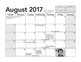 2017-18 HCPSS AB-Calendar | PDF