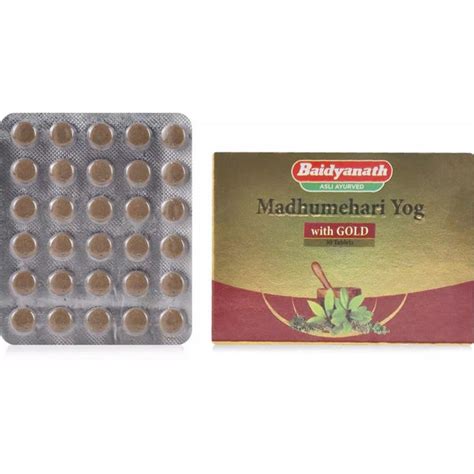 Baidyanath Madhumehari Yog with Gold Tablet - 30 Tablets – MeriPharmacy