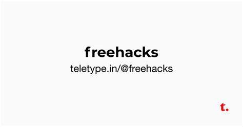 @freehacks — Teletype