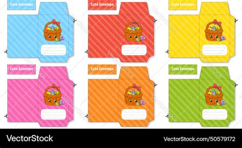 Envelope for kids and toddlers children Royalty Free Vector