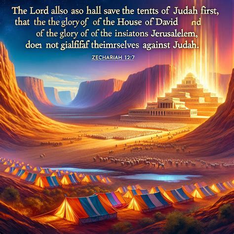 What does Zechariah 12:7 mean? | Bible Art