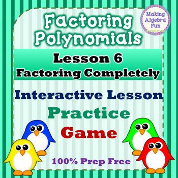 Grade 10 Week 6 Math Lesson Factoring Polynomial 的图像结果