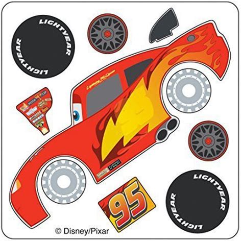 Smilemakers Disney Cars Lightning Mcqueen Make Your Own Stickers ...