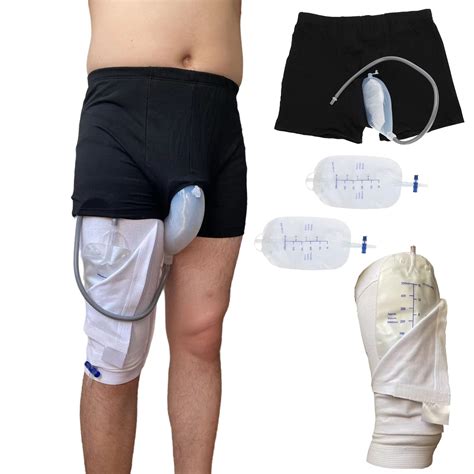 Reusable Male Urinal Bag Catheter Leg Bag Holder Pee Bag Portable ...