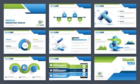 Health and medical presentation templates design. | Premium Vector