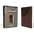 NIV: New International Version, Leathersoft, Brown, Red Letter Edition ...