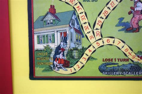 "Uncle Wiggily's Bungalow c1916 Milton Bradley Board Game"
