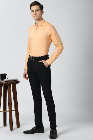 Buy Men Black Check Formal Trousers Online - 658489 | Peter England