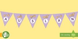 We are Learning Australian Sign Language (Auslan) Display Bunting