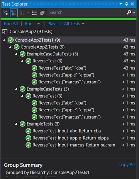 NUnit Test Case 的图像结果