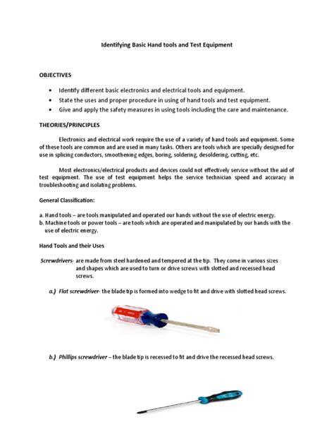 Image result for Engineering Hand Tools Test