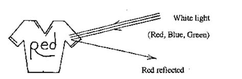 explain why in white light red paint appear red - Brainly.in
