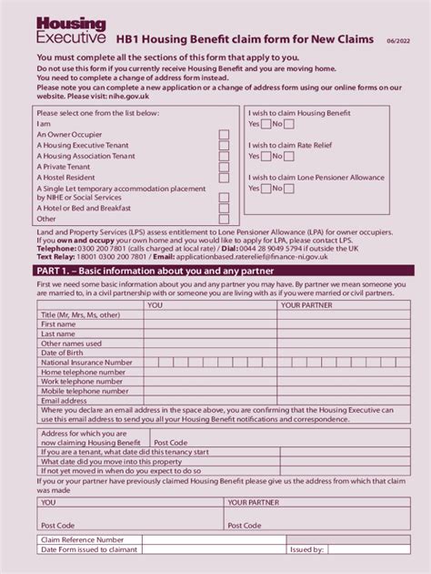 Fillable Online housing-benefit-claim-form.pdf Fax Email Print - pdfFiller