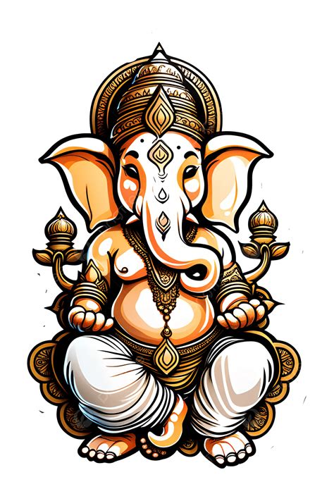Cute Lord Ganesha Sticker, Cute Clipart, Sticker Clipart, Cute Lord ...