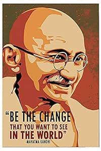 Wall Sticker Poster|Mahatma Gandhi Thought Poster|Home Wall D cor ...