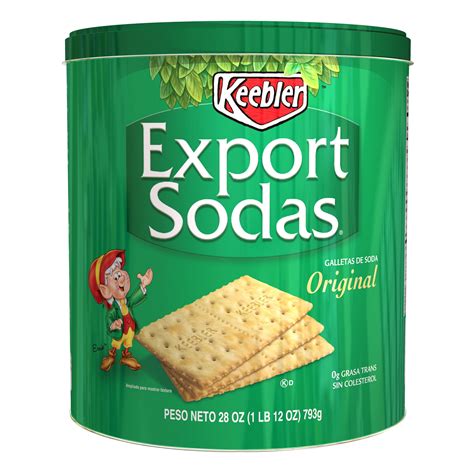 Keebler Export Sodas Original Crackers 28 oz can - Walmart.com