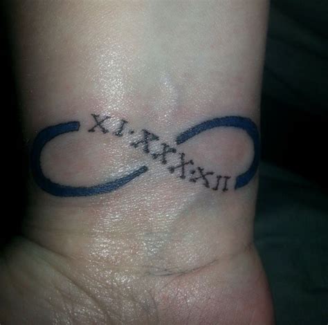 Infinity Symbol Wrist Tattoo