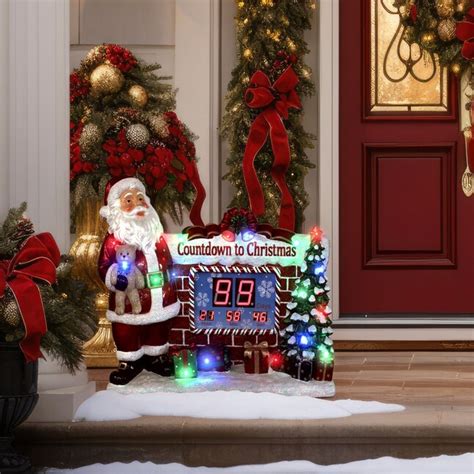 Fraser Hill Farm 33.5-in Lighted Musical Indoor/Outdoor Countdown To ...
