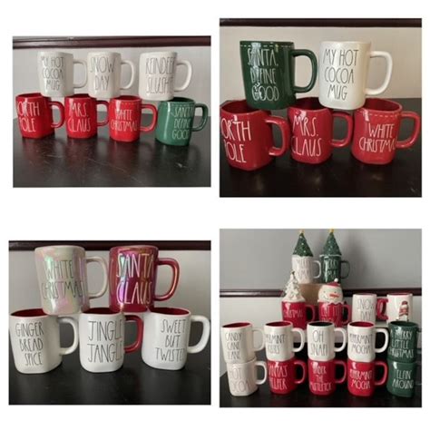 Rae Dunn Christmas Mugs and a Hot Cocoa Pitcher-please Click - Etsy