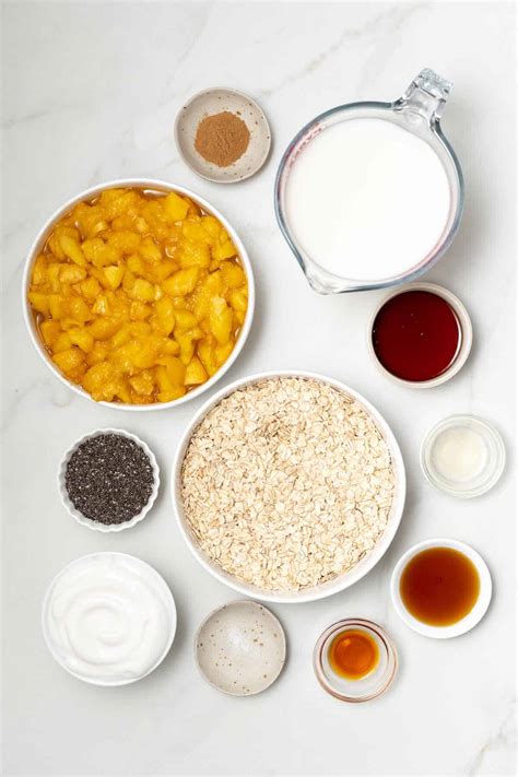 Peach Overnight Oats - Carmy - Easy Healthy-ish Recipes