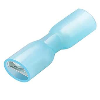 AIRIC Heat Shrink Spade Connectors Female 16-14 Gauge 100PCS Blue Quick ...