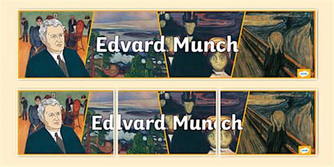 Edvard Munch Display Banner - Twinkl - KS2 (teacher made)