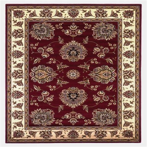 HomeRoots Bernadette 3 x 4 Rag Red Ivory Indoor Border Area Rug at ...