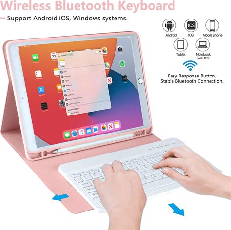 Buy Keyboard Case for iPad 9th Generation 2021/8th Gen/7th Gen 10.2 ...