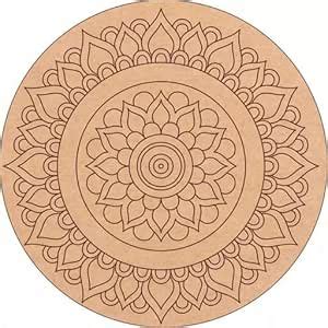 Bs amor Beautiful Rangoli Design on Round MDF Plain Wood Boards for Art ...