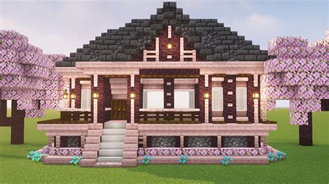 Image result for Cherry Tree Houses Tutorial Minecraft