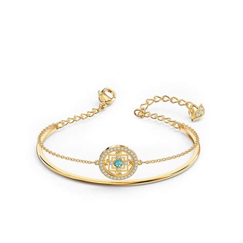 SWA SYMBOL:BANGLE MANDALA LTQU/CRY/GOS MSymbol藍晶曼陀羅雙線手鐲