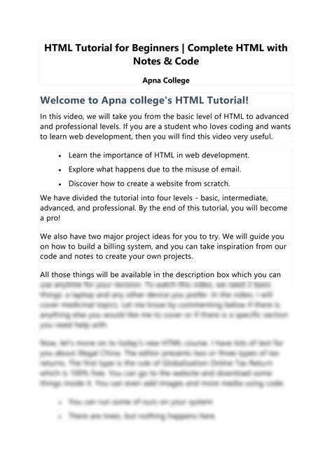 HTML Beginner's Tutorial 的图像结果