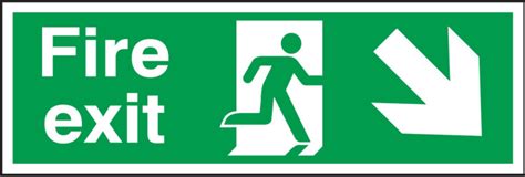 RS PRO | Plastic FIRE EXIT, Fire Exit, English, Exit Sign | 763-1793 | RS